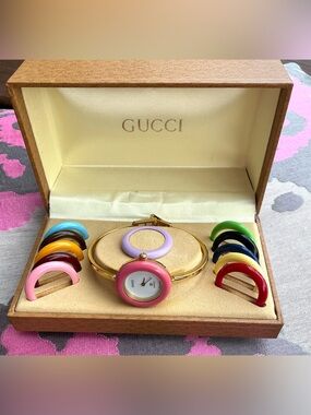 Dressy GUCCI interchangeable bezel watch set ❤️‍🔥❤️‍🔥❤️‍🔥